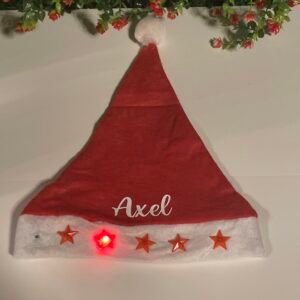 Bonnet de Noël clignotant Taille unique
