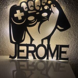 Lumière gamer - Prénom personnalisé