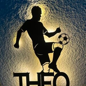 Lumière foot - Prénom personnalisé