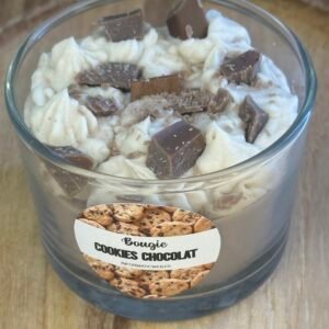 Bougie cookies chocolat